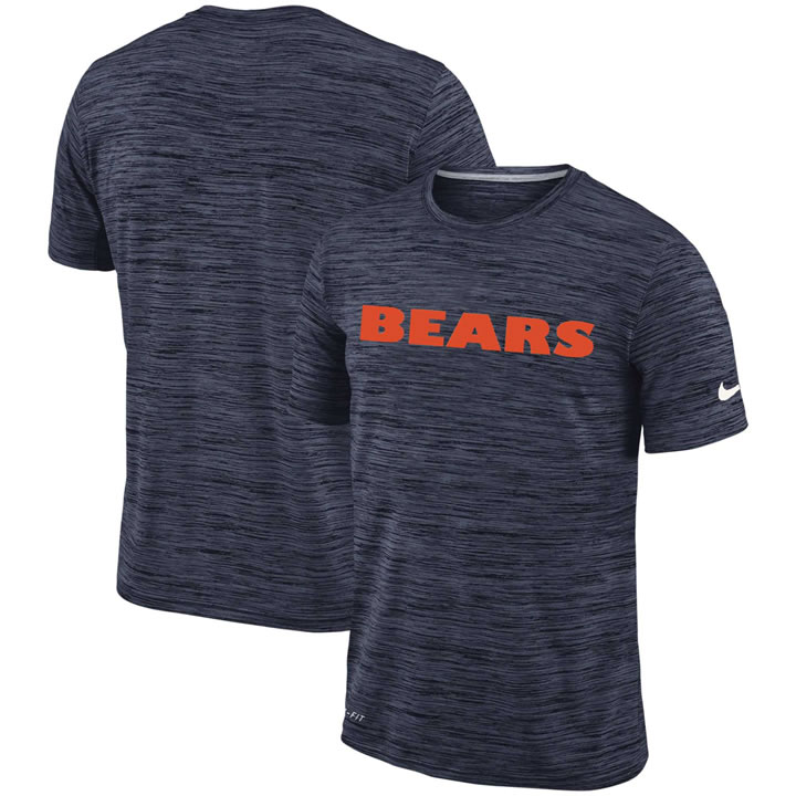 Men's Chicago Bears Nike Navy Velocity Performance T-Shirt,We sell and wholesale Men's Chicago Bears Nike Navy Velocity Performance T-Shirt on line form chian!